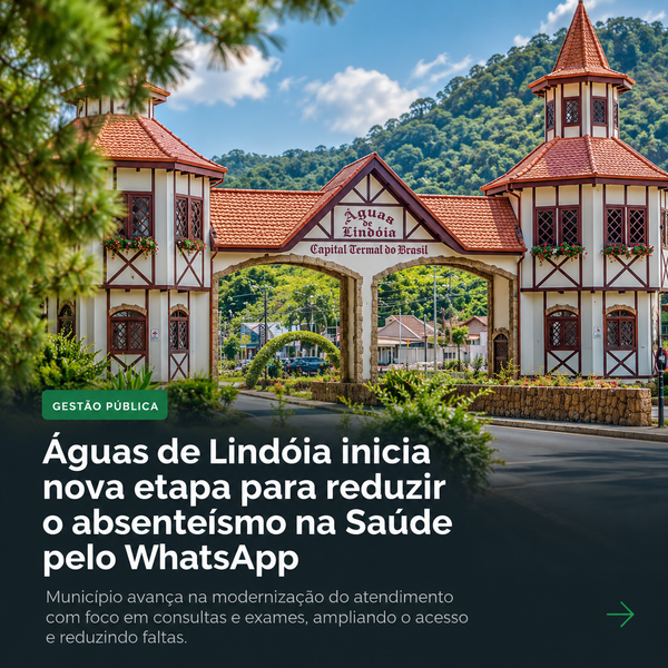 Águas de Lindóia inicia nova etapa para reduzir o absenteísmo na Saúde pelo WhatsApp
